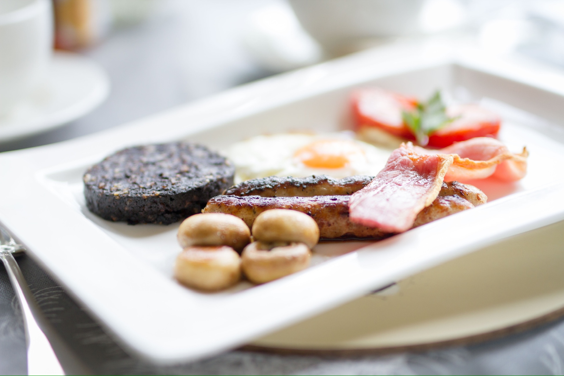 Full cooked breakfast plate